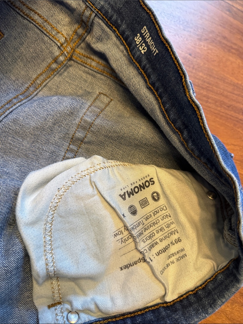 Sonoma  Dark Blue Jeans - Picture 2 of 3